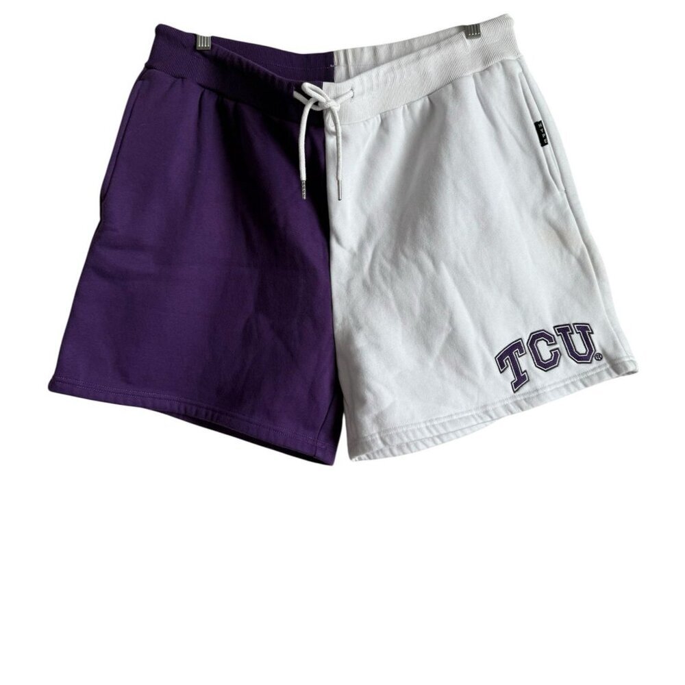 Hype and Vice Womens TCU‎ Horned Frogs Rookie Purple White Gym Shorts Size XXL
